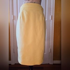 Antonio Melani Midi Skirt Light Yellow Size 6